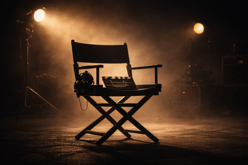 Director Chair Cinematic Background